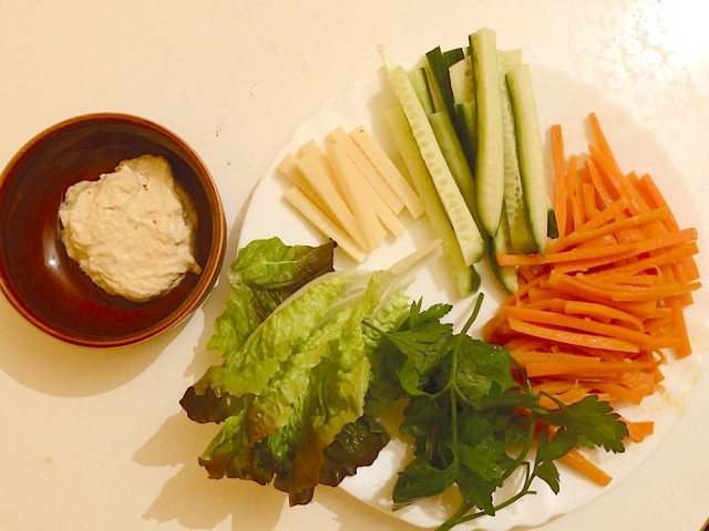 hummus kimbap ingredienti