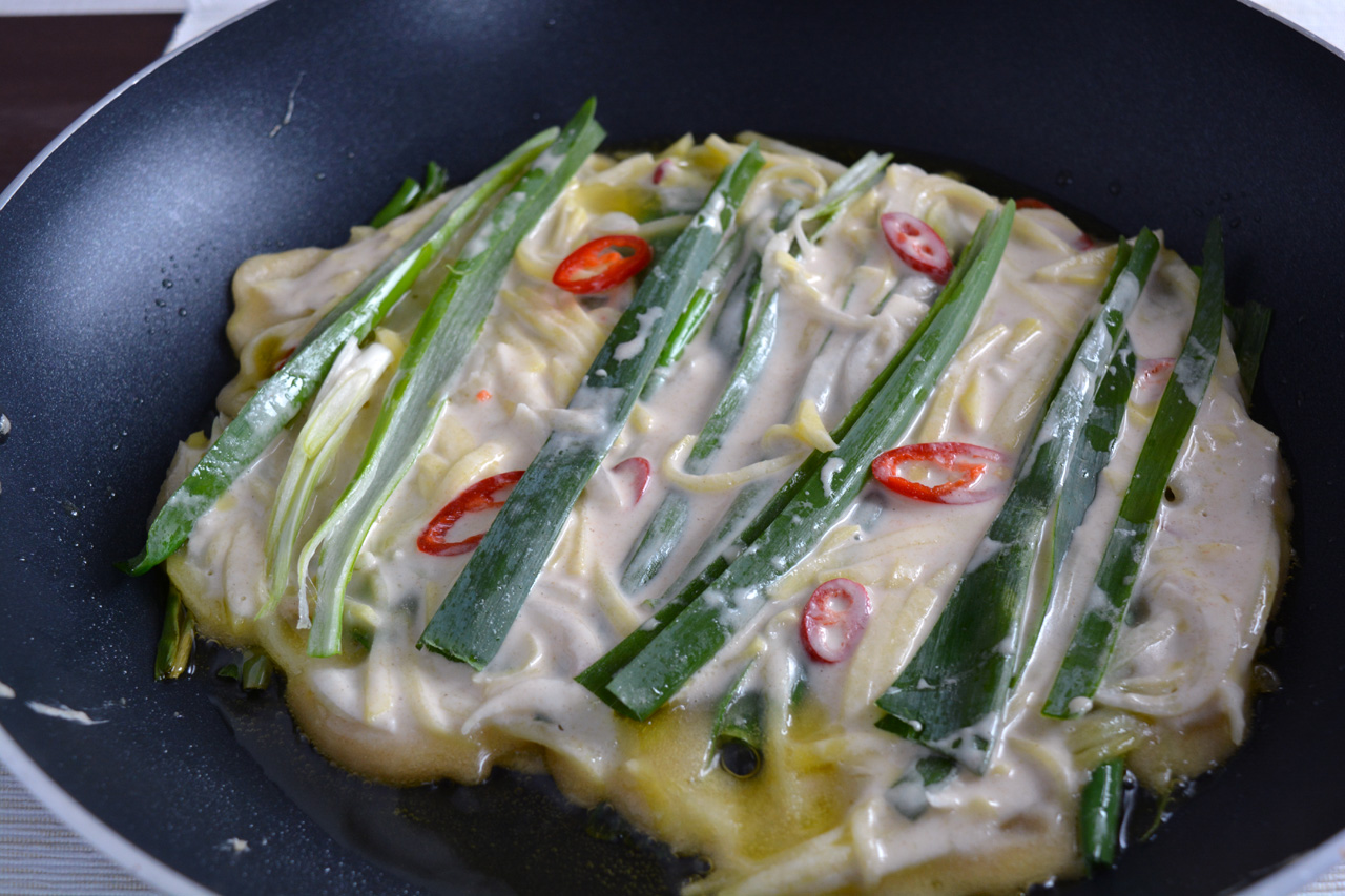 mix pajeon in padella