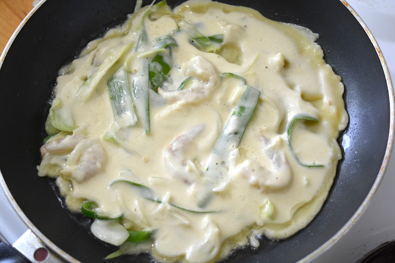 Haemul pajeon sulla padella