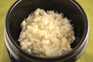 riso zuppa germogli di soia
