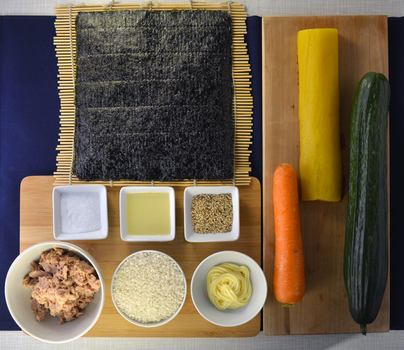 ingredienti kimbap tonno
