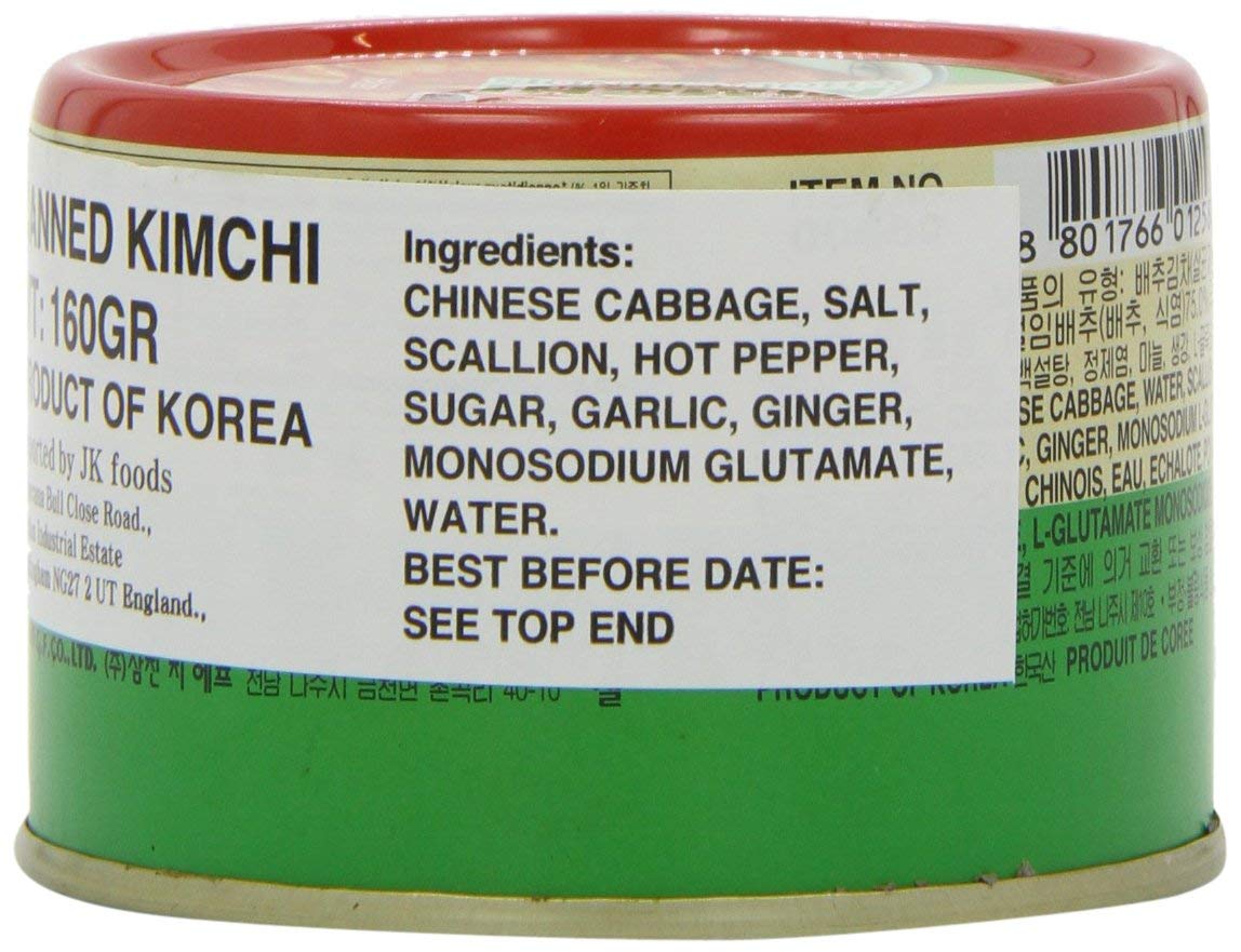 kimchi in scatola ingredienti