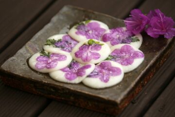 hwajeon dolci coreani con fiori commestibili