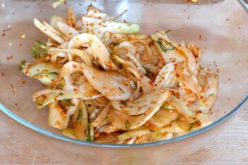 insalata coreana di finocchio